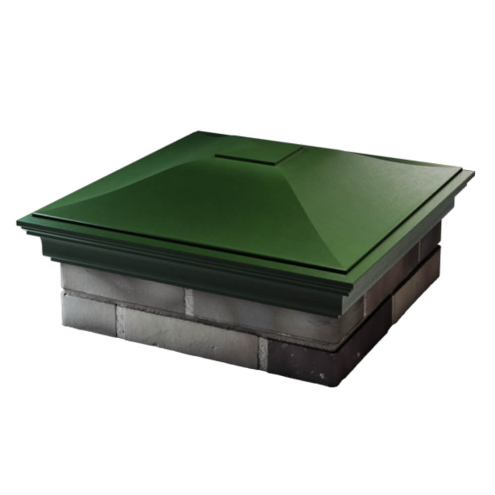 Колпак Монблан Зеленый на столб 2х2 кирпича фото 4