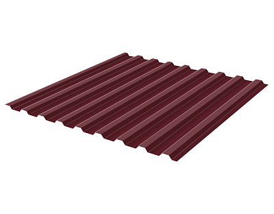 Профнастил НС-20 (МП 20) RAL3005 Красное Вино 1150(1100)мм 0,50мм ГОСТ Стальной Бархат