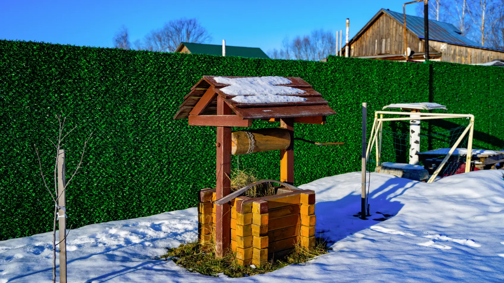 Фото 3 Трава забор Grass Fence декор забора из профнастила