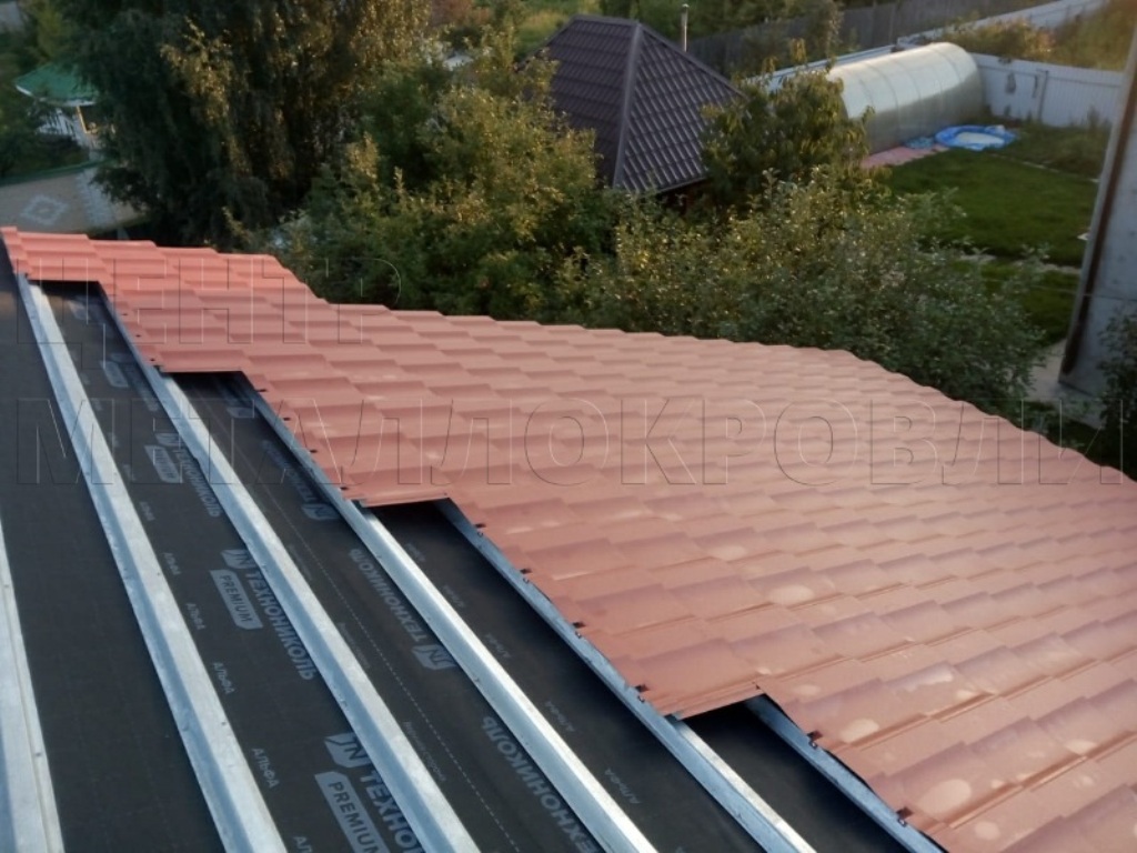 Металлочерепица Геркулес 8004 терракотовый Стальной Бархат от Центра Металлокровли в Казахстане