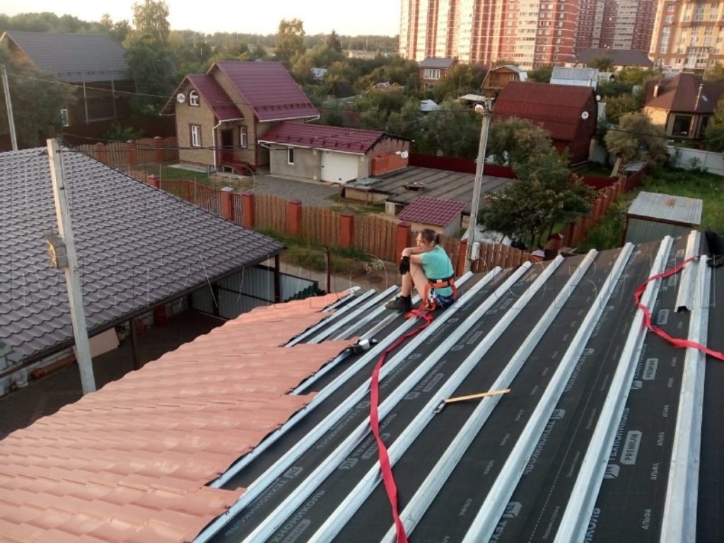 Металлочерепица Геркулес 8004 терракотовый Стальной Бархат от Центра Металлокровли в Казахстане