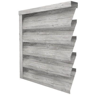 Ламель усиленная ЭКО-Z-US цвет Светлая Береза SteelArt односторонняя